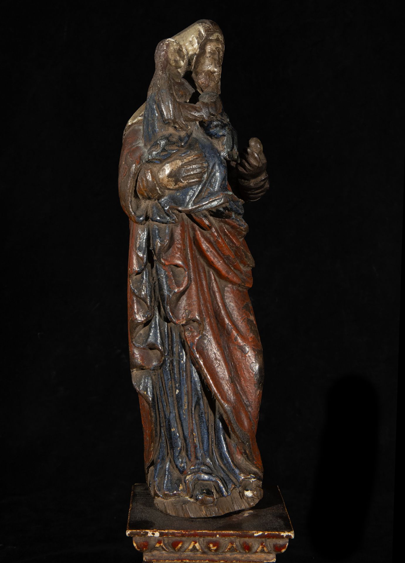 Portuguese Late Gothic Triple Virgin from the end of the 15th century - Bild 5 aus 6