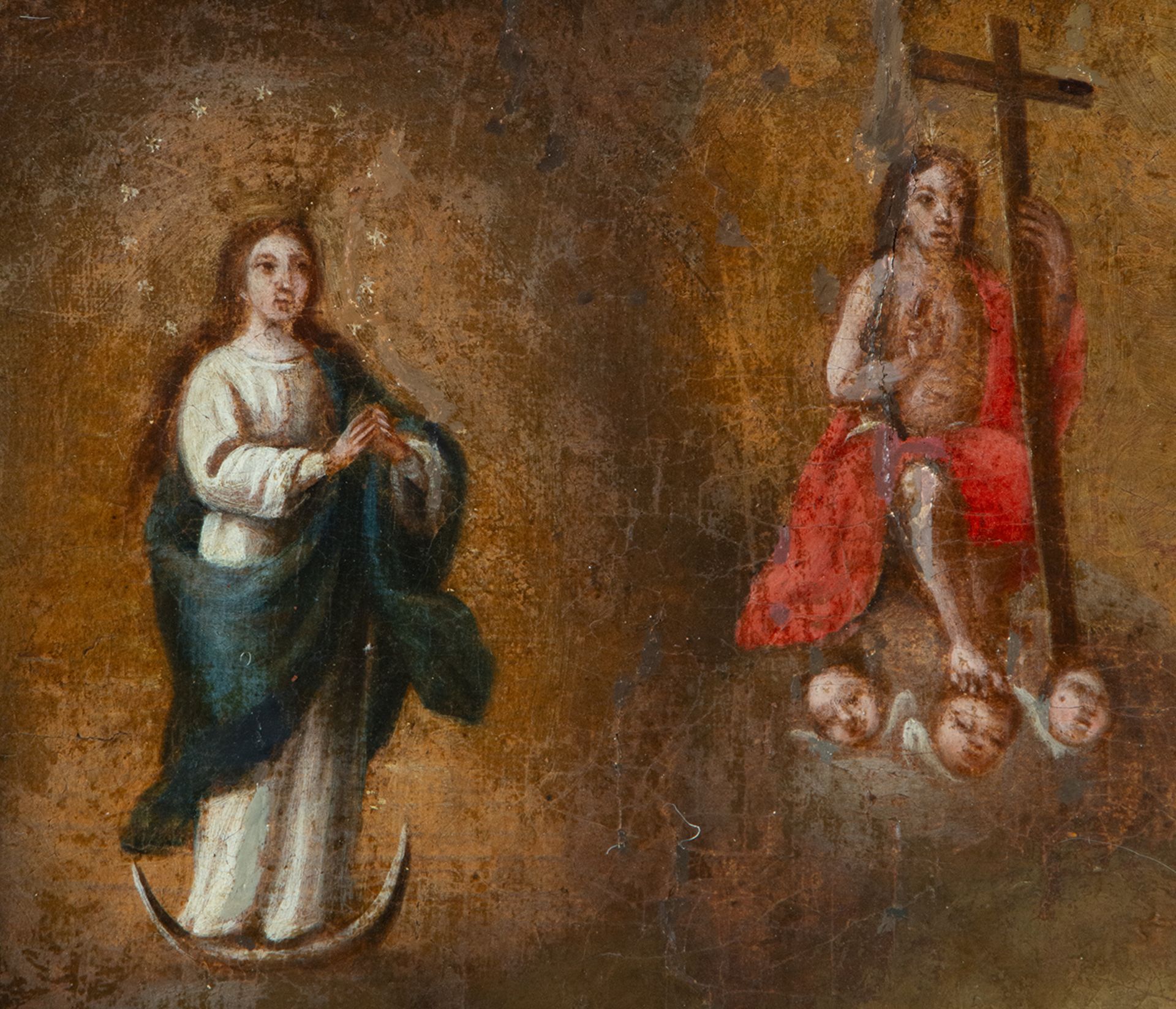 Virgin and Child, 18th century Mexican school - Bild 4 aus 7