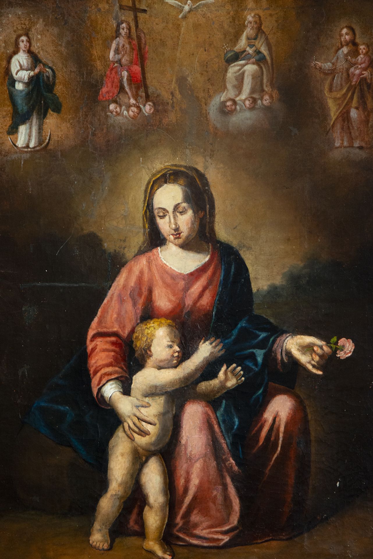Virgin and Child, 18th century Mexican school - Bild 2 aus 7