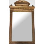Large Italian Neoclassical wall mirror from the 18th century, in gilded wood