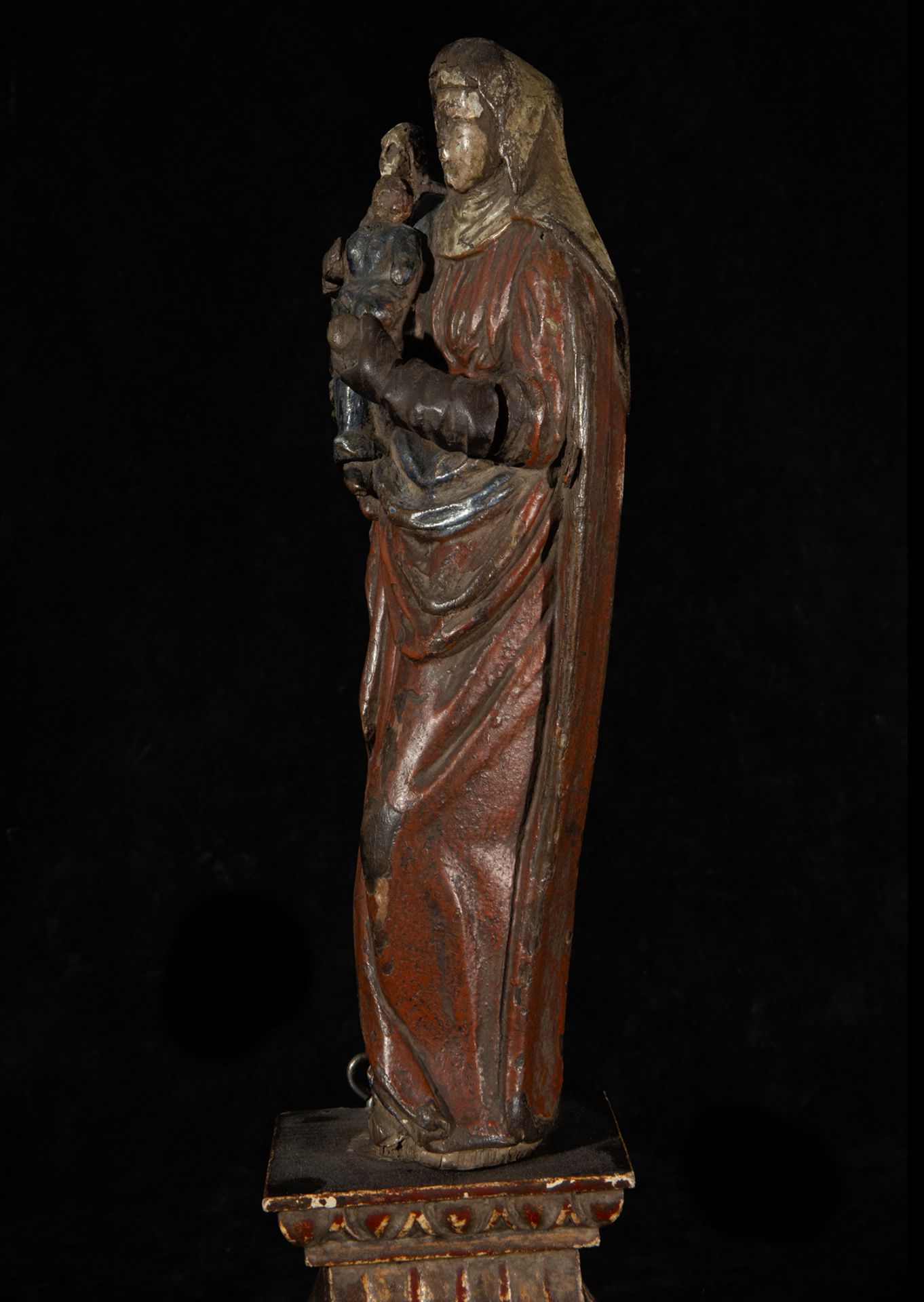 Portuguese Late Gothic Triple Virgin from the end of the 15th century - Bild 4 aus 6