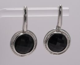 Onyx Briolete Earrings