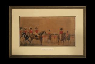 English cavalry officers parading at Hyde Park, 19th century English school