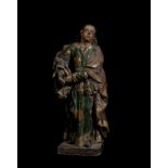 Colonial Saint John in carving, New Spain 18th century