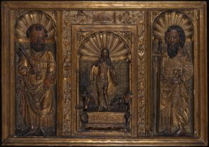 Magnificent Late-Gothic Altar Frontal, Flemish Gothic Master active in the North of Castile in the s