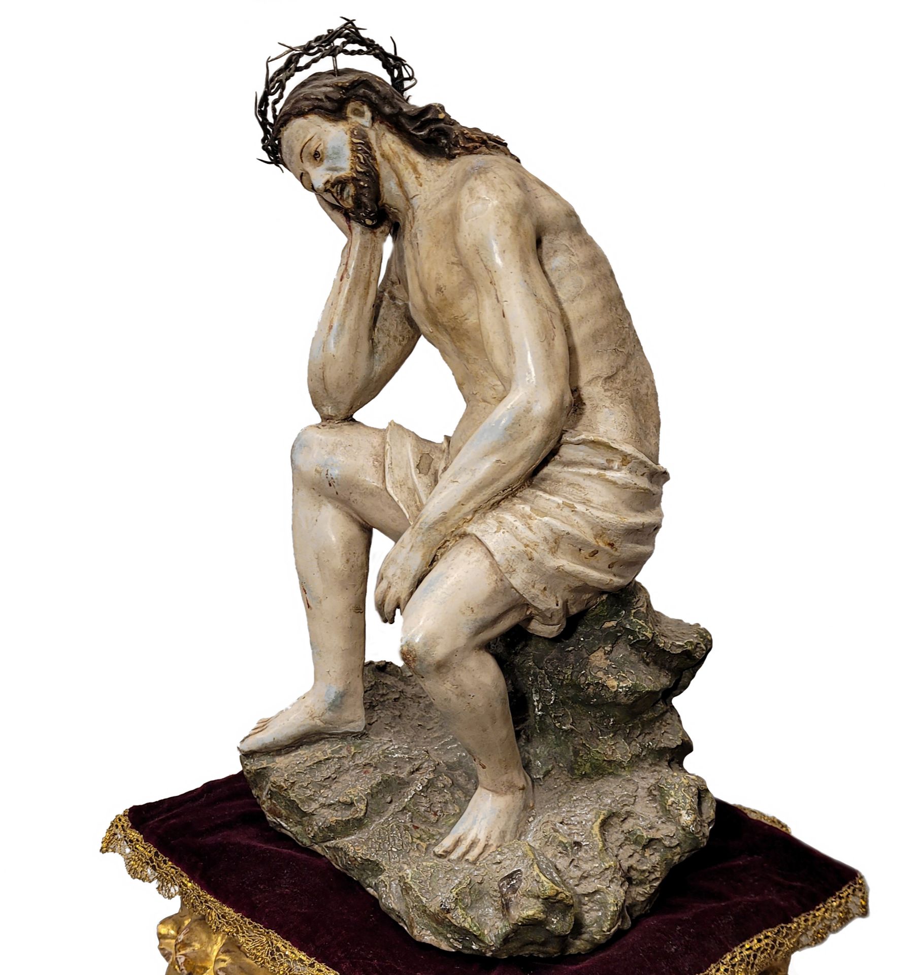 Christ the Nazarene in 17th century Italian Terracotta, Naples - Image 5 of 11
