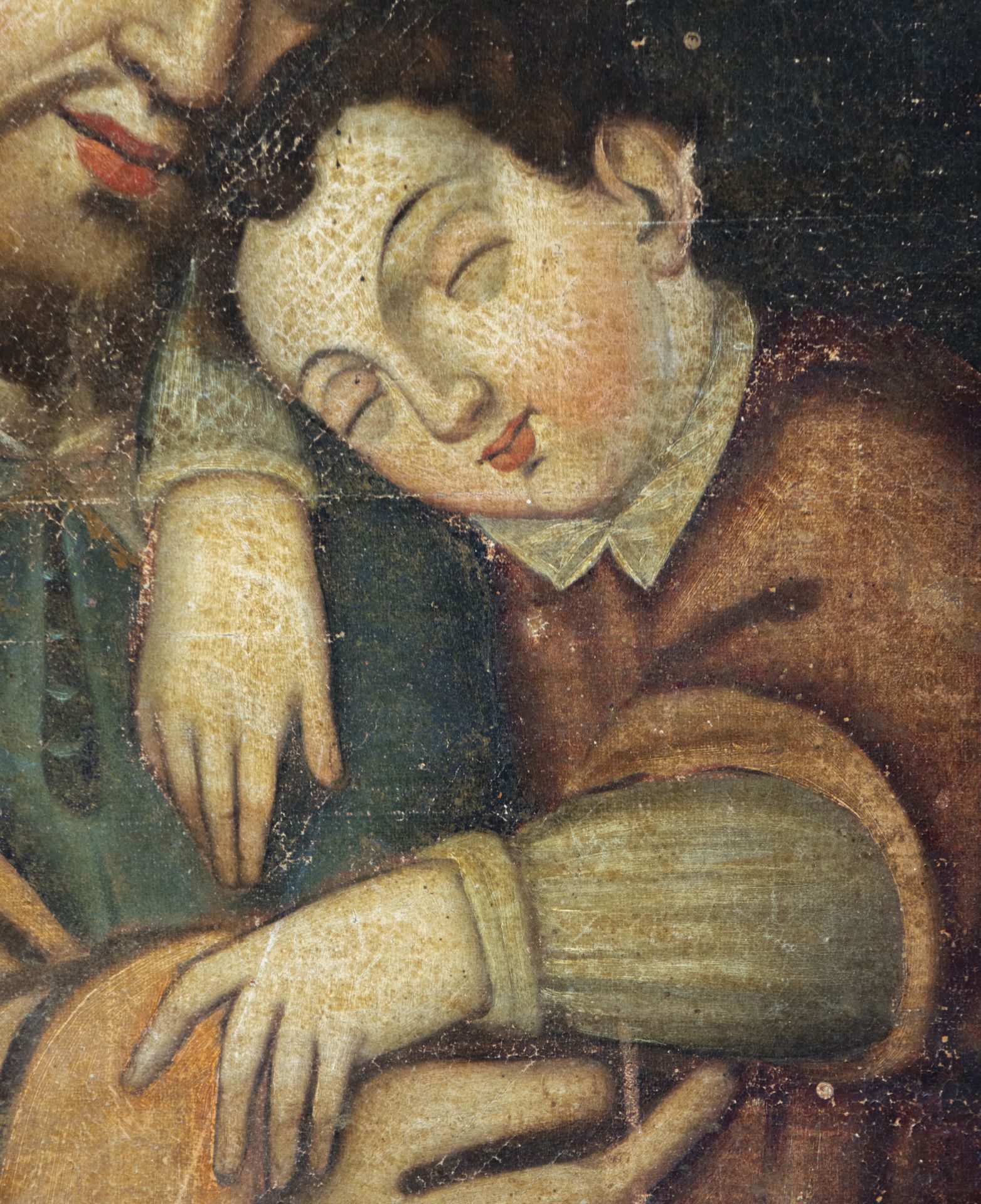 Beautiful Saint Joseph with Child in his arms, colonial school from the 17th century - beginning of  - Image 2 of 4