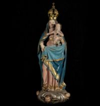 Great Virgin of Pilar with Child in arms from the 17th century (Castilla or Andalusia)