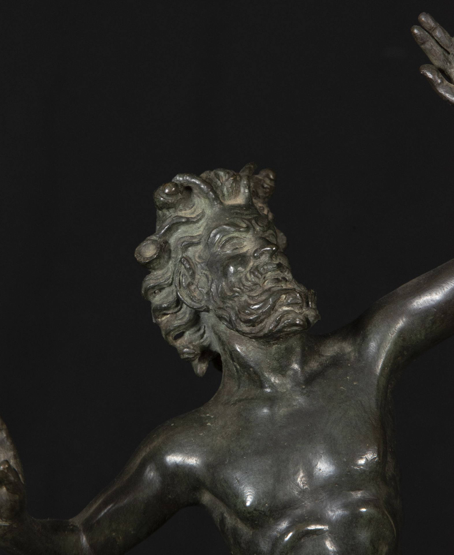 Italian Grand Tour Roman style bronze faun, 19th century - Bild 2 aus 6