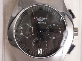 Longines Opposition Watch Black Chrome Automatic Titanium 37 mm