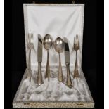 Picnic cutlery in 925 sterling silver, 19th century