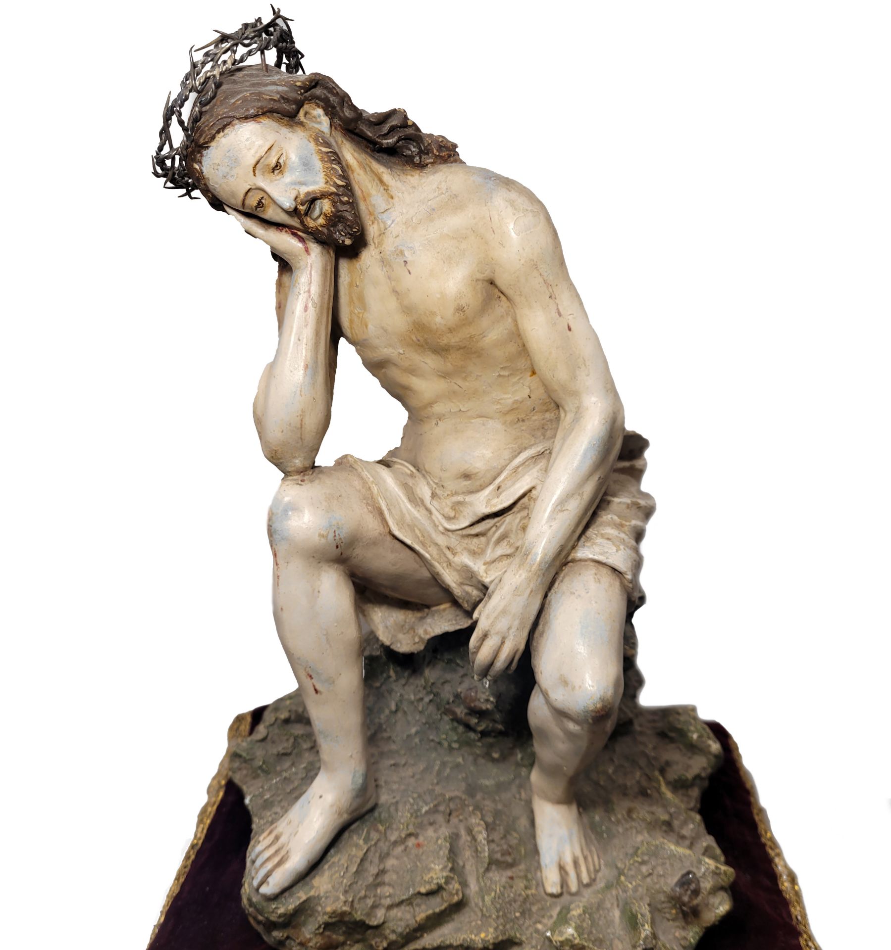 Christ the Nazarene in 17th century Italian Terracotta, Naples - Image 2 of 11