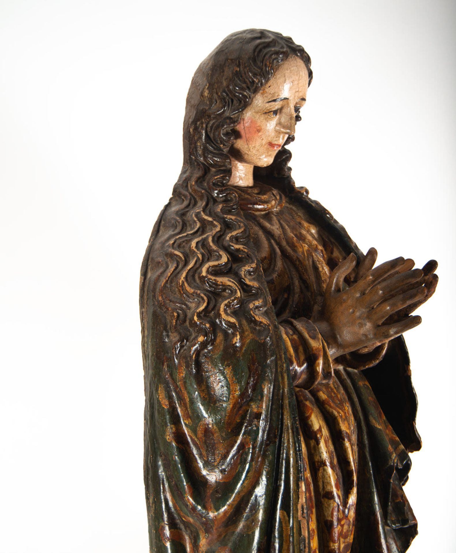 Great Immaculate Virgin, 17th century, possibly Cuzco, 17th century Cuzco colonial school - Image 11 of 14