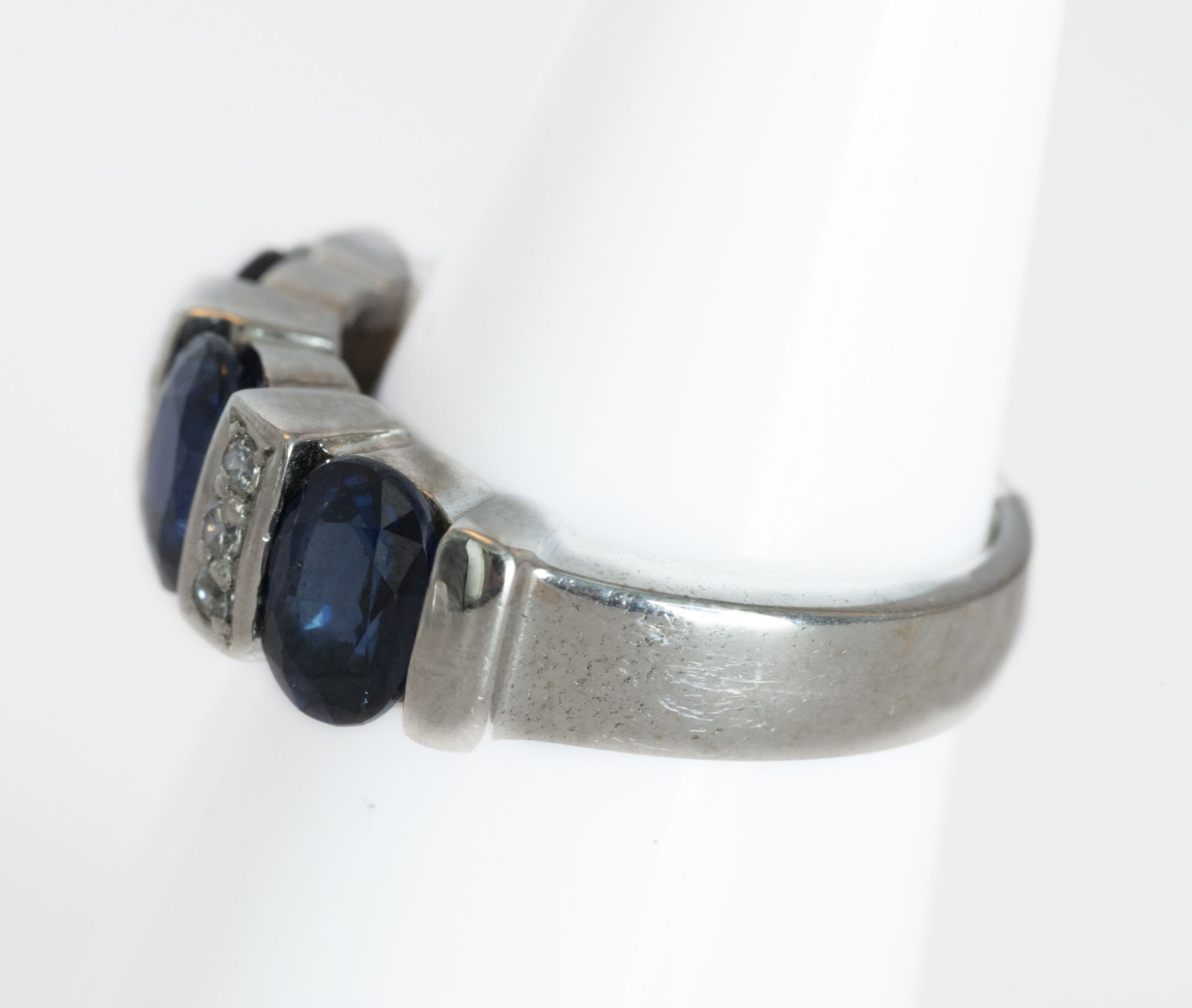 18k white gold ombre with sapphires and diamonds - Bild 3 aus 4