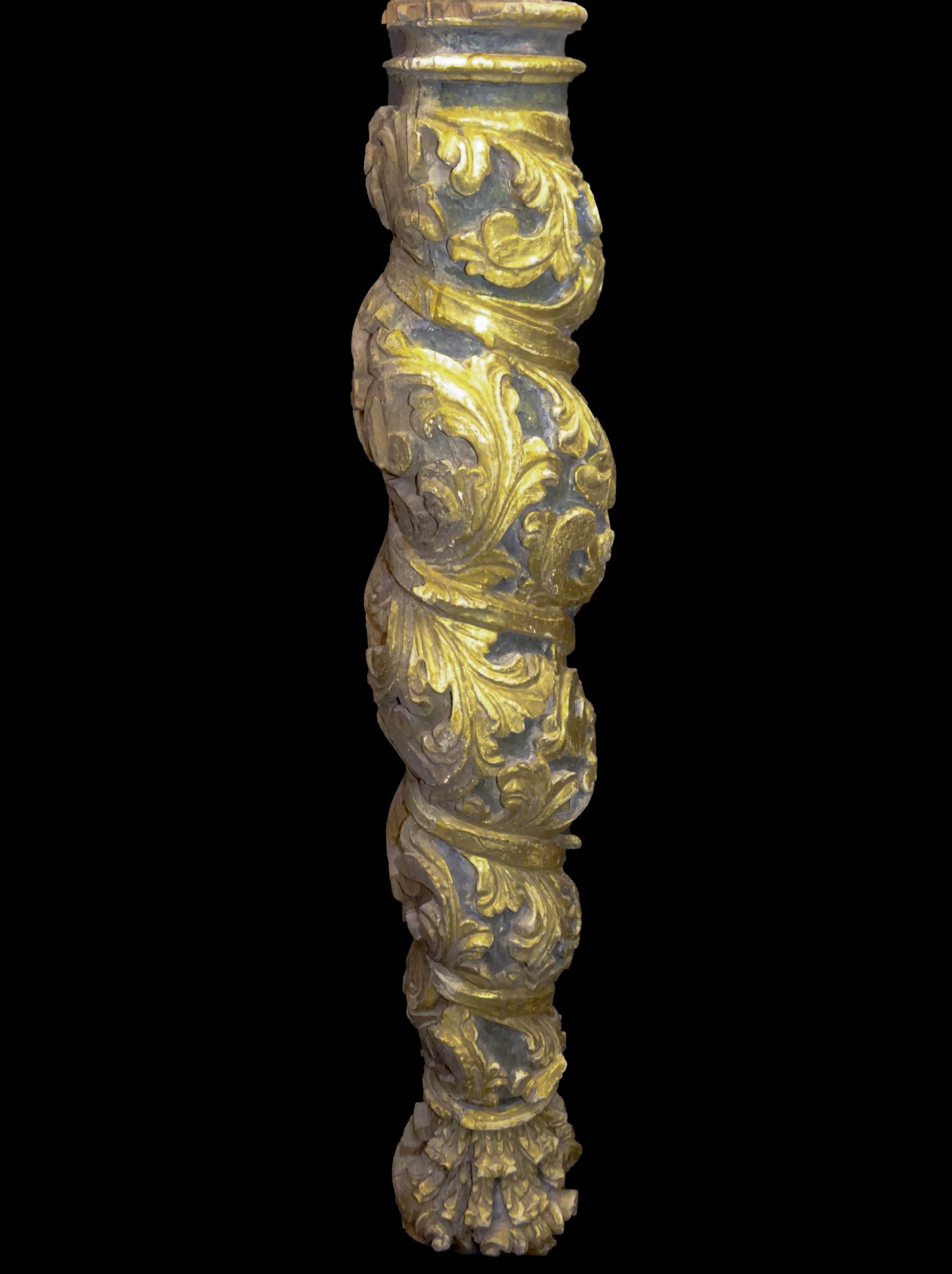 18th century Italian baroque Solomonic column - Image 2 of 2