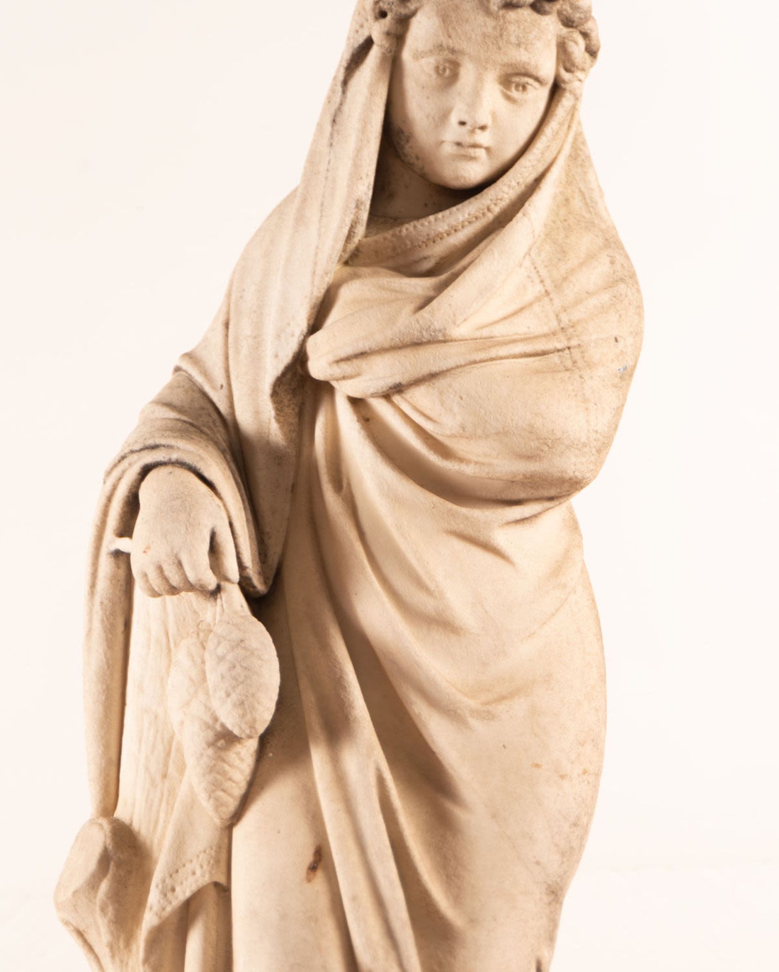 Marble figure of a Samaritan, France, 18th century - Image 5 of 12