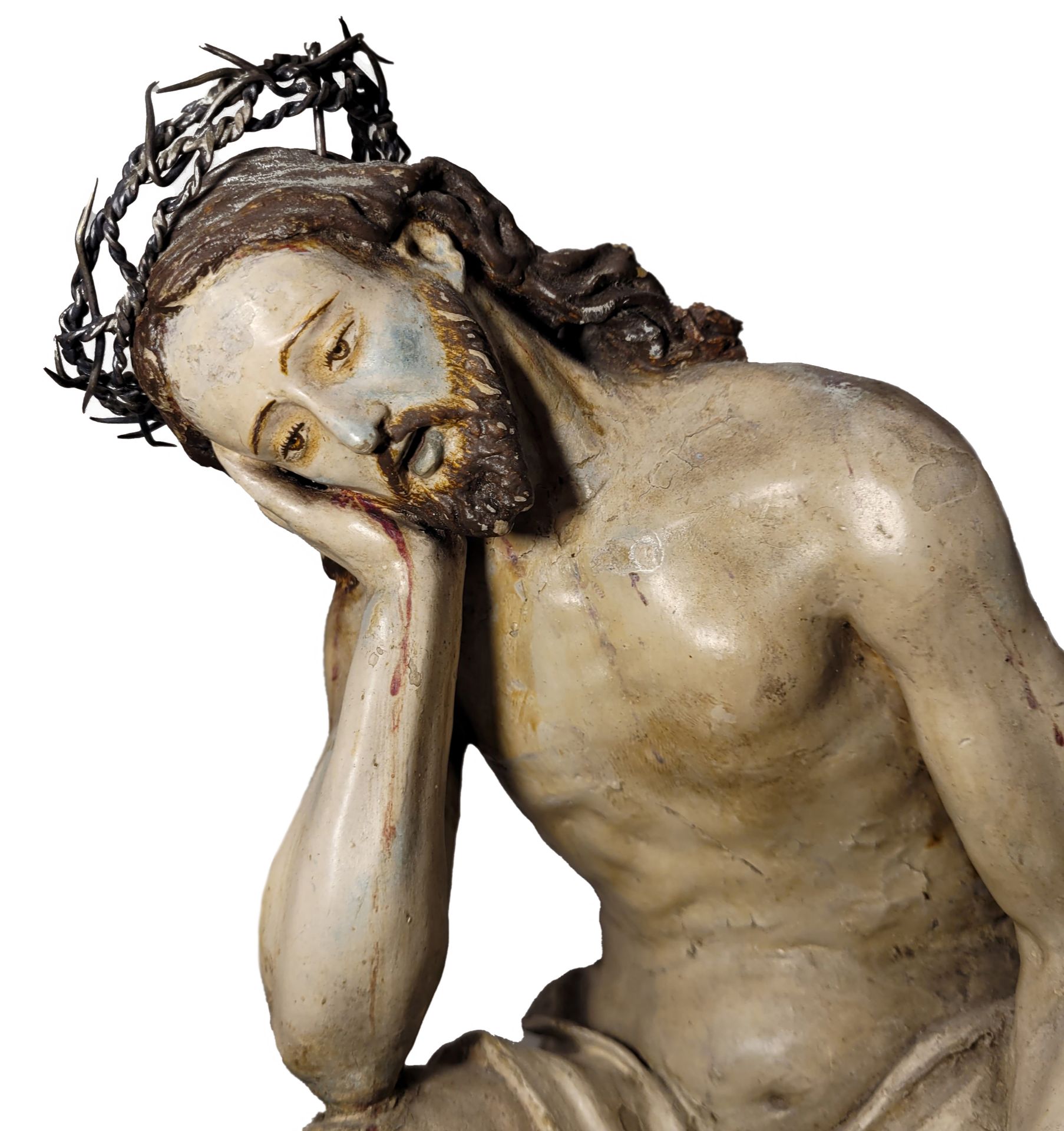 Christ the Nazarene in 17th century Italian Terracotta, Naples - Image 4 of 11