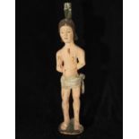 Large Life Size Medieval Gothic St Sebastien Tuscany Italian work of the 14th - 15th Centuries