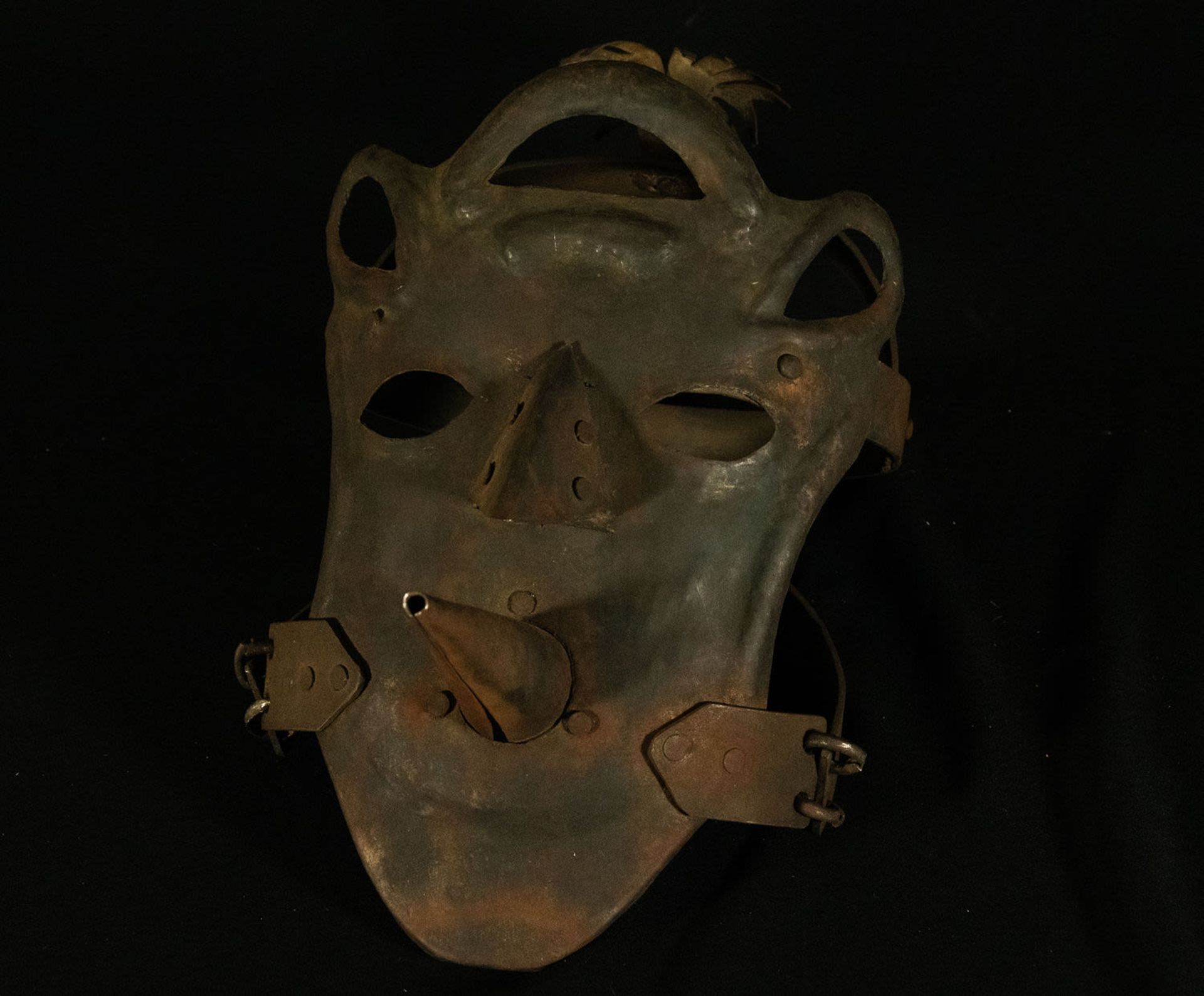 Model reproduction of a German shame mask, following models of the 17th century, 20th century