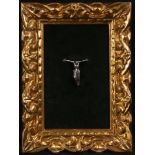 Christ in silver with 19th century frame