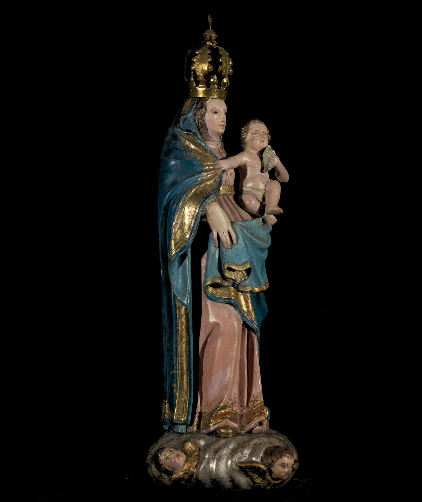 Great Virgin of Pilar with Child in arms from the 17th century (Castilla or Andalusia) - Image 7 of 10