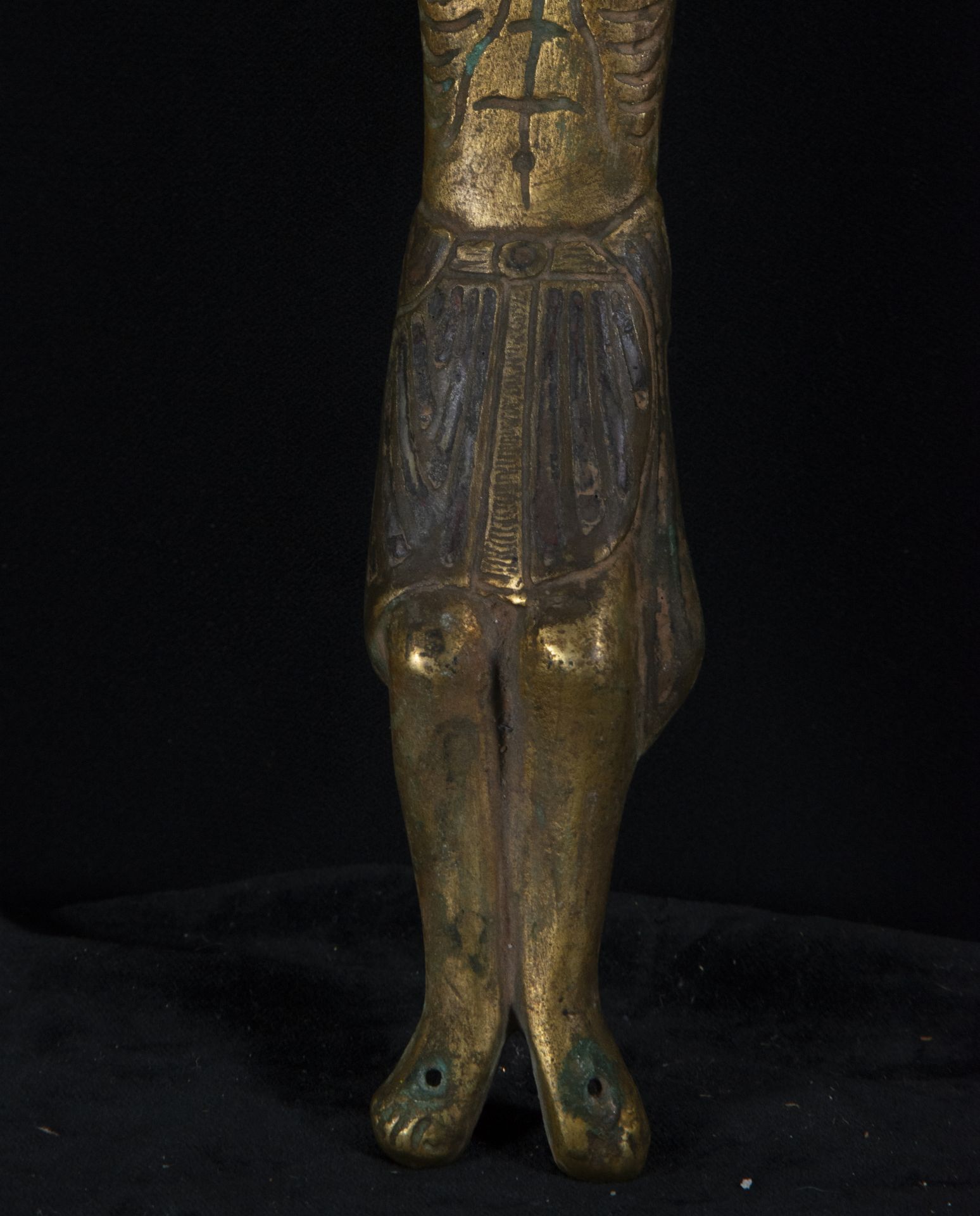 According to Limoges Gothic models, Christ in enamelled bronze - Image 3 of 4