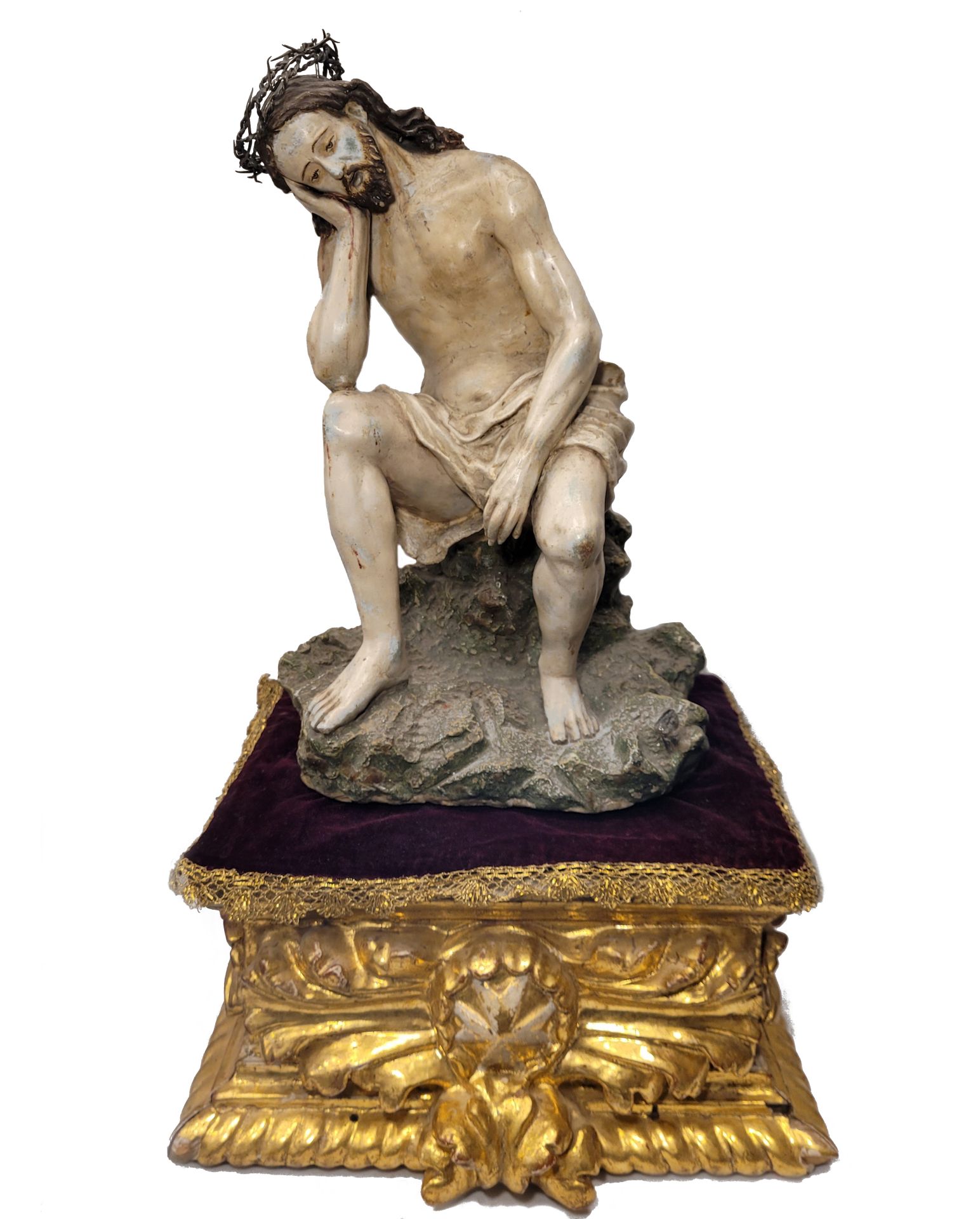 Christ the Nazarene in 17th century Italian Terracotta, Naples