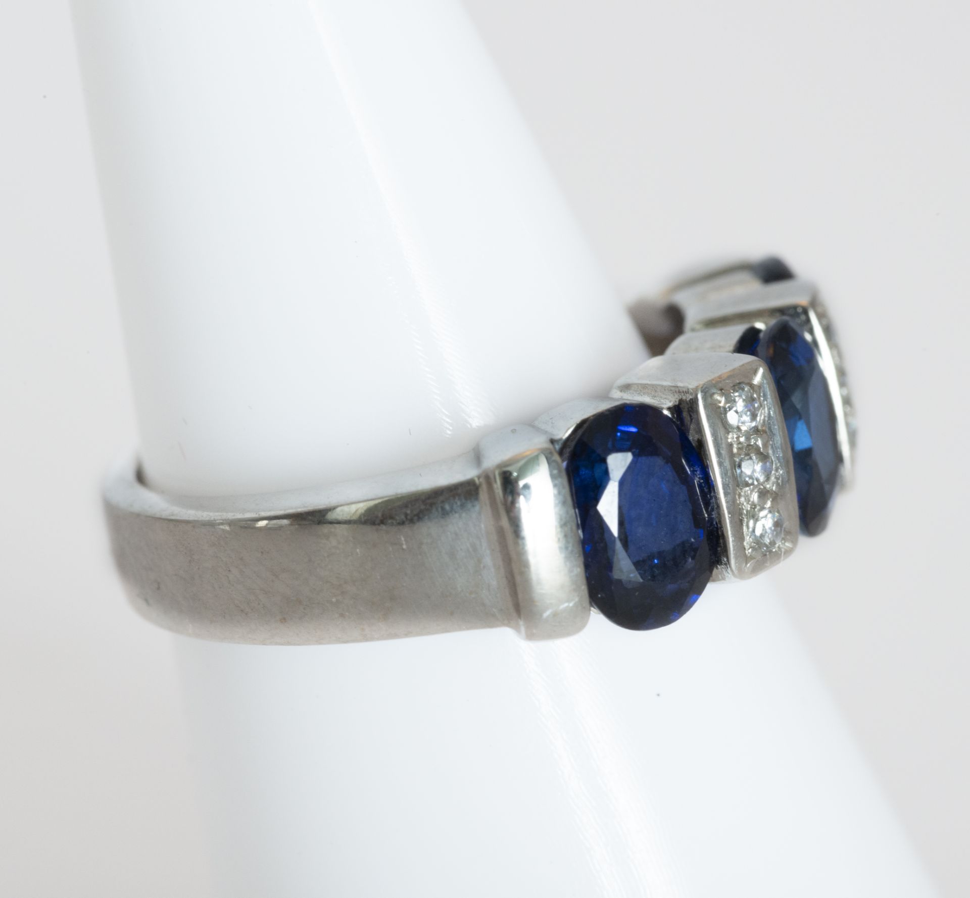 18k white gold ombre with sapphires and diamonds - Bild 4 aus 4
