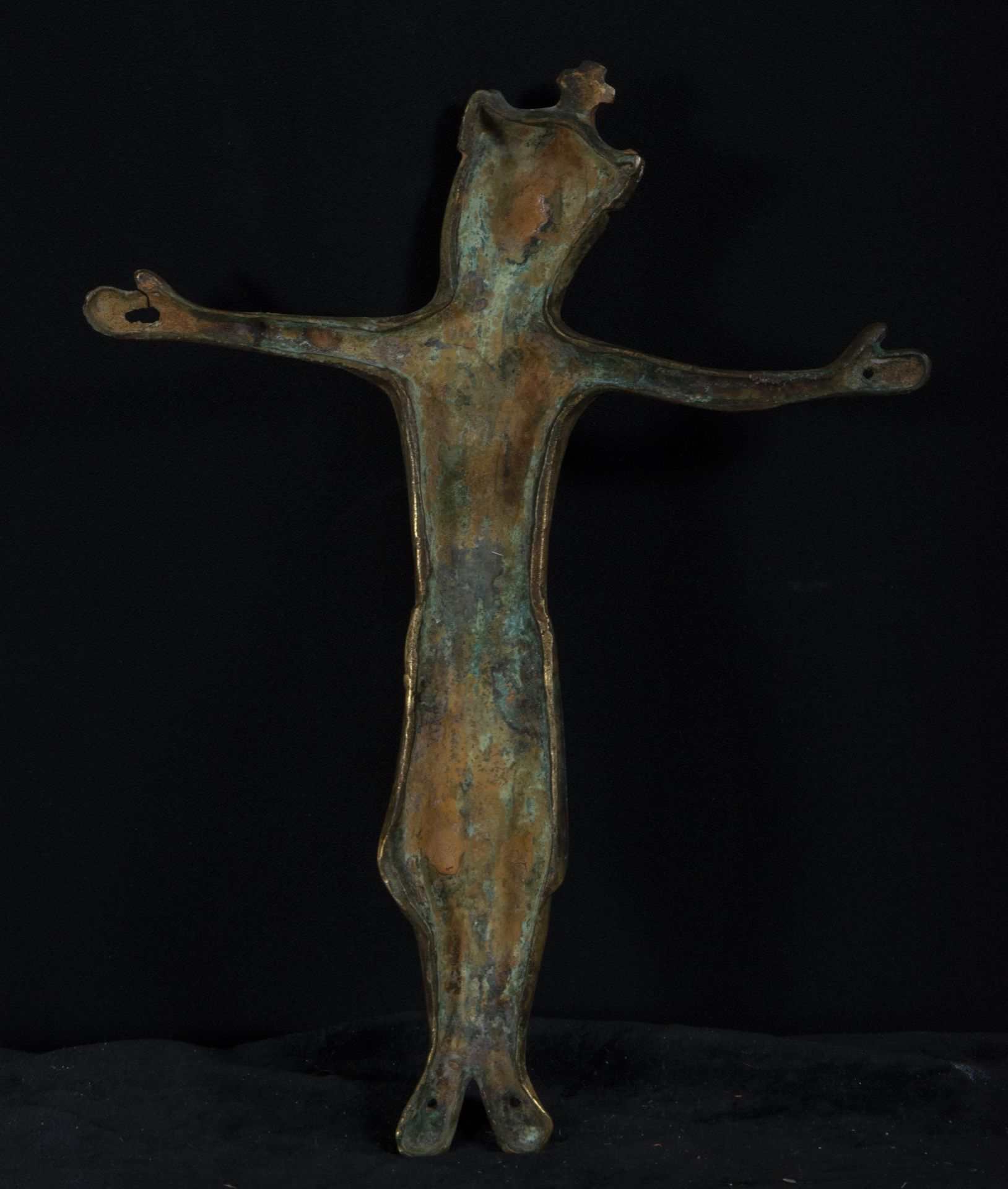 According to Limoges Gothic models, Christ in enamelled bronze - Image 4 of 4