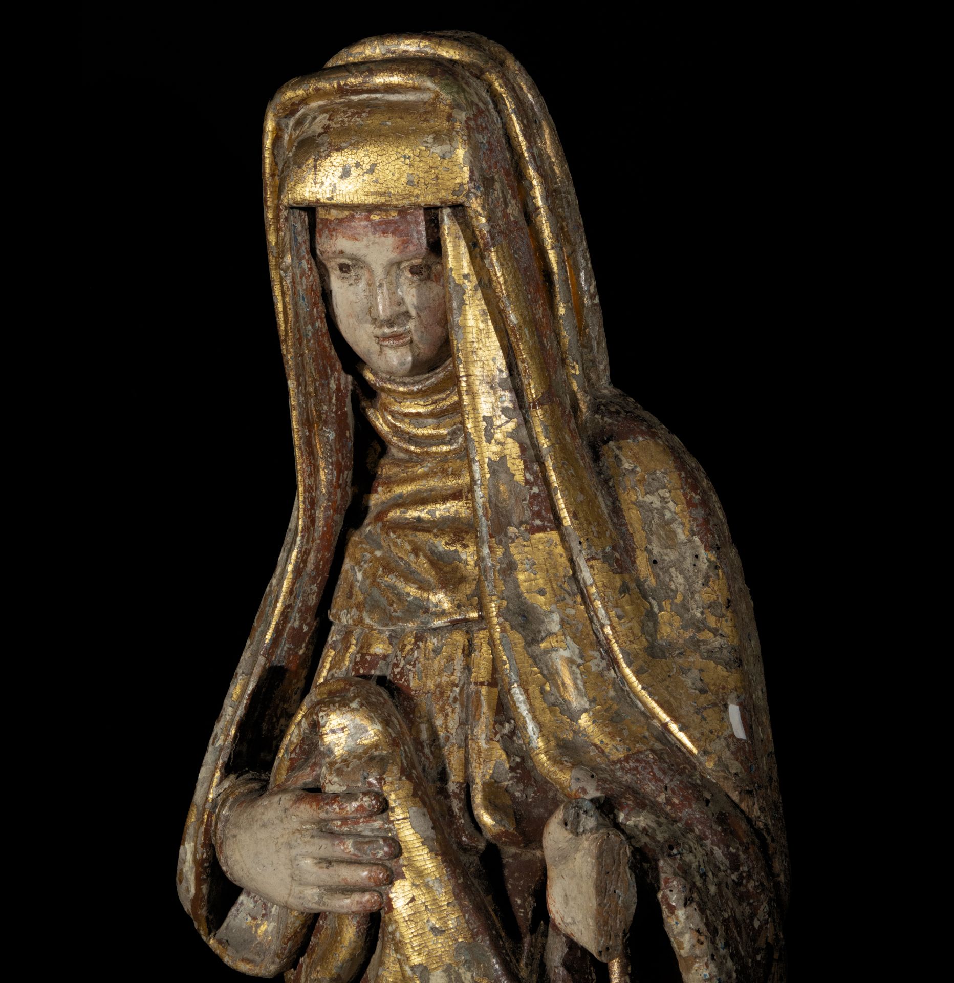 Brabant school of the 15th century - early 16th century, Great Virgin Sorrowful - Image 5 of 8
