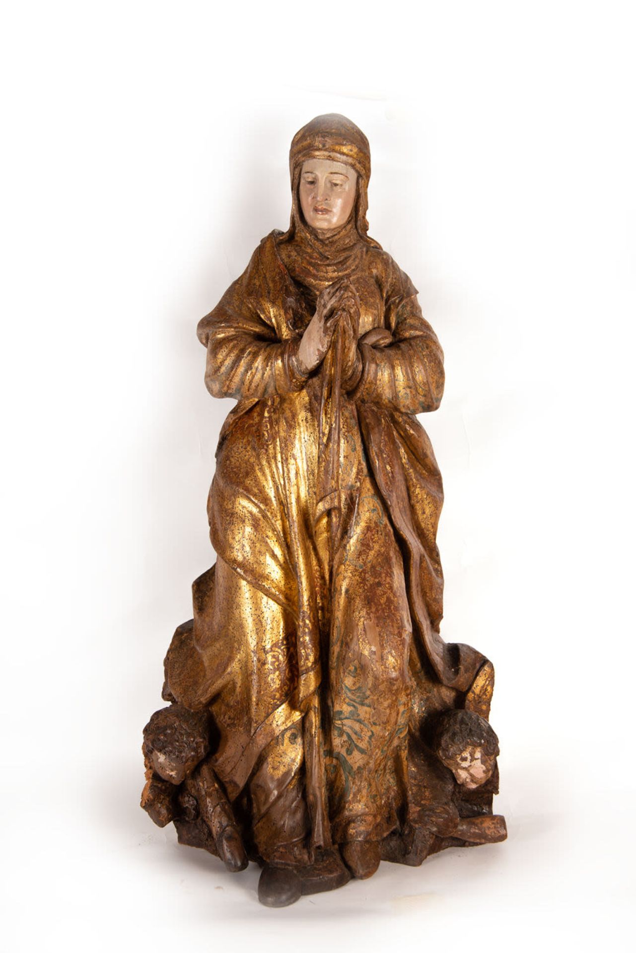 Important sculpture of Sainte Anne, school of Alonso de Berruguete (Paredes de Nava, c.1490-Toledo, 