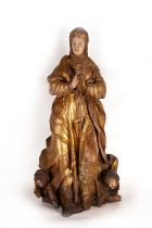 Important sculpture of Sainte Anne, school of Alonso de Berruguete (Paredes de Nava, c.1490-Toledo,