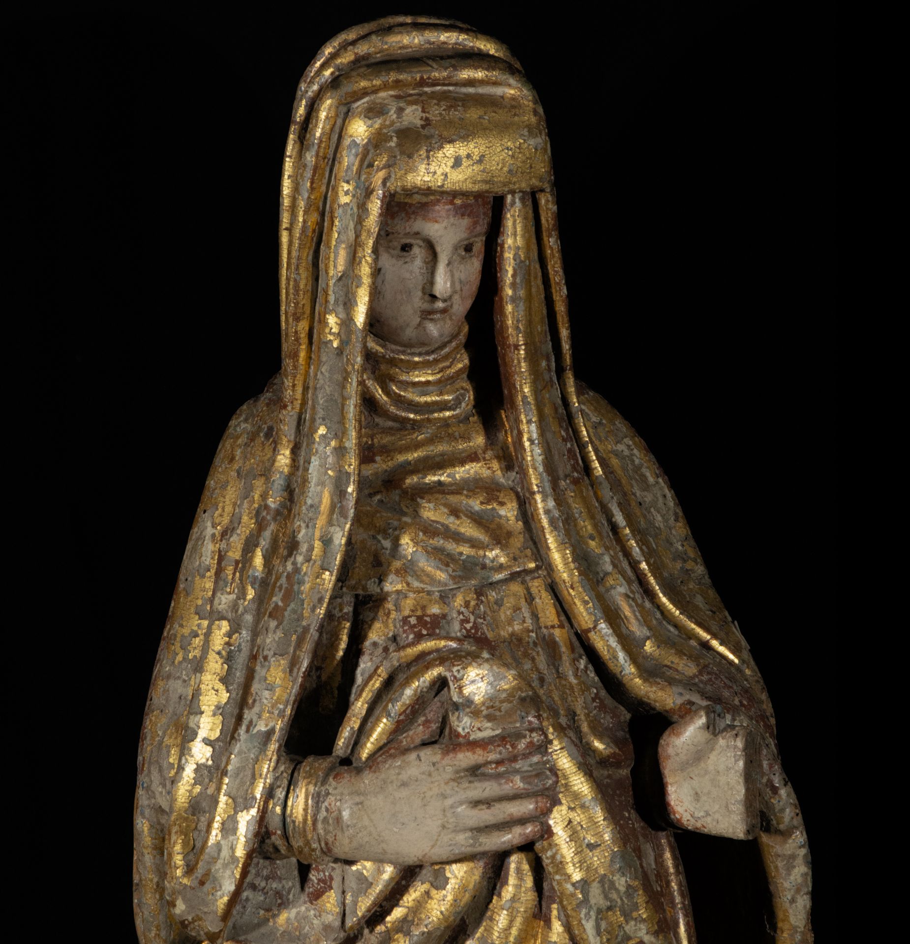 Brabant school of the 15th century - early 16th century, Great Virgin Sorrowful - Image 2 of 8