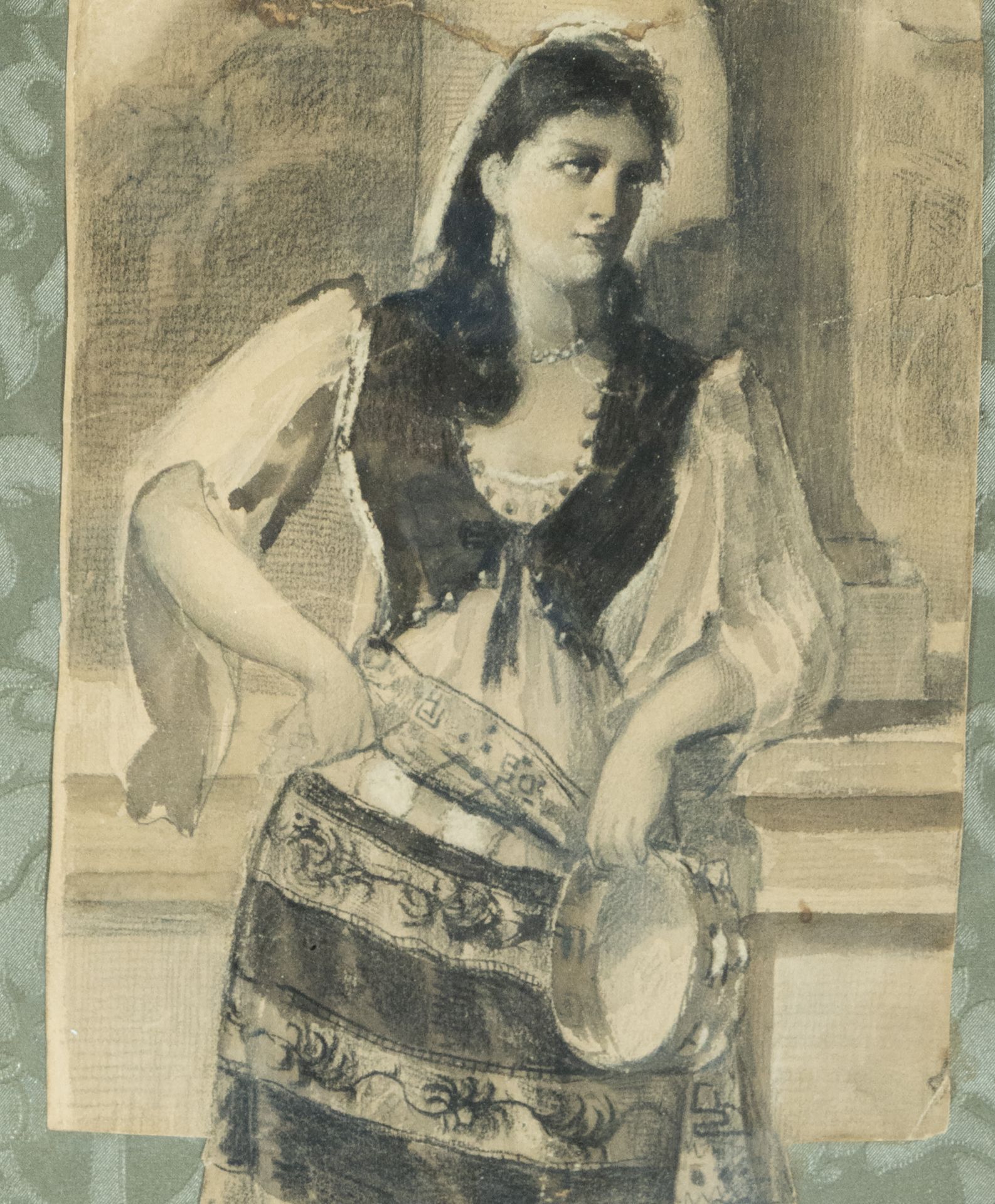 Girl Portrait Study, 19th century Valencian school