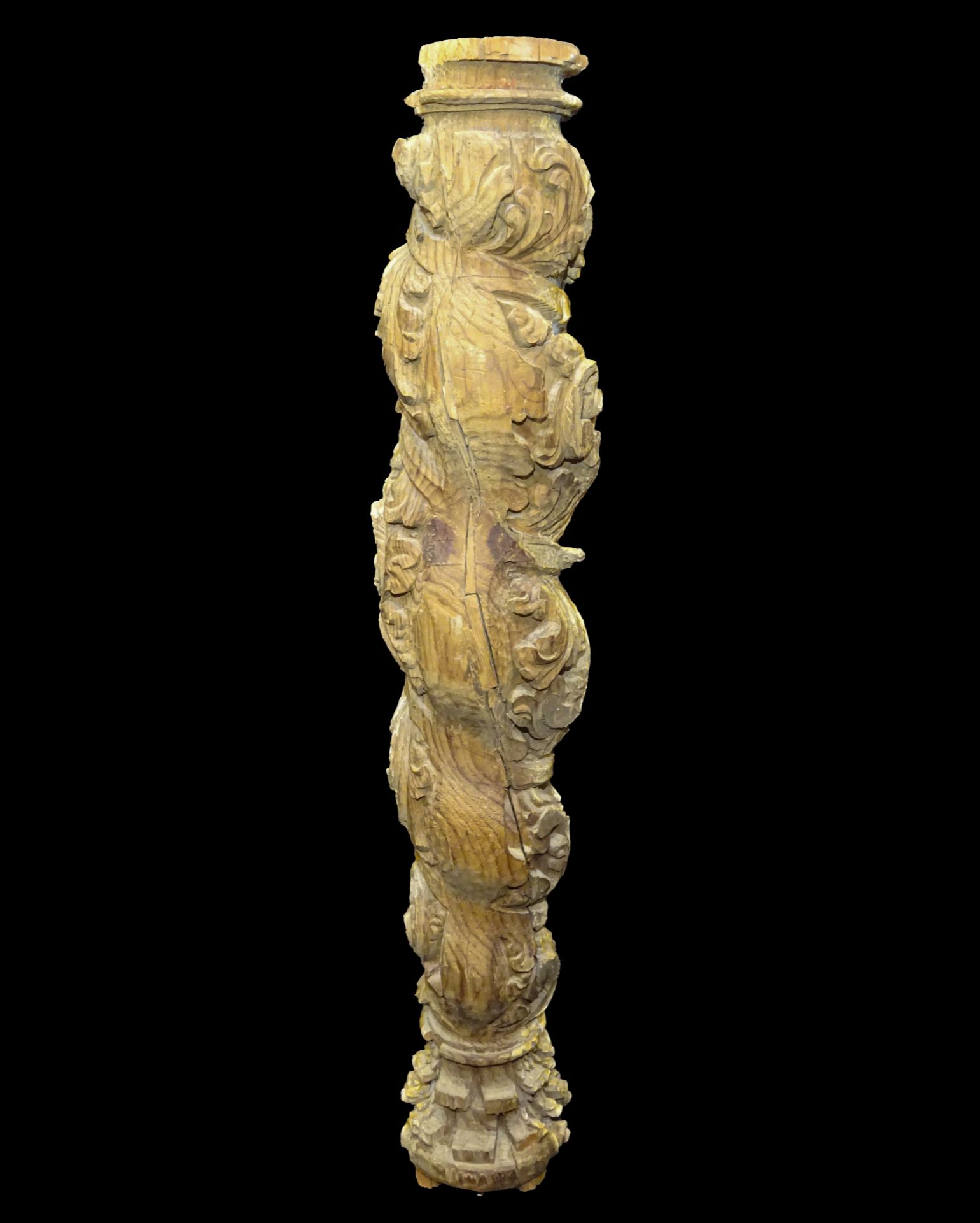 18th century Italian baroque Solomonic column