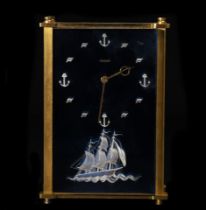 Jaeger le Coulrte "Sailor" Musical Table Clock with Chime from the "Traviata", 1970s