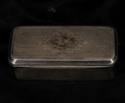 Compact case in sterling silver, 19th century