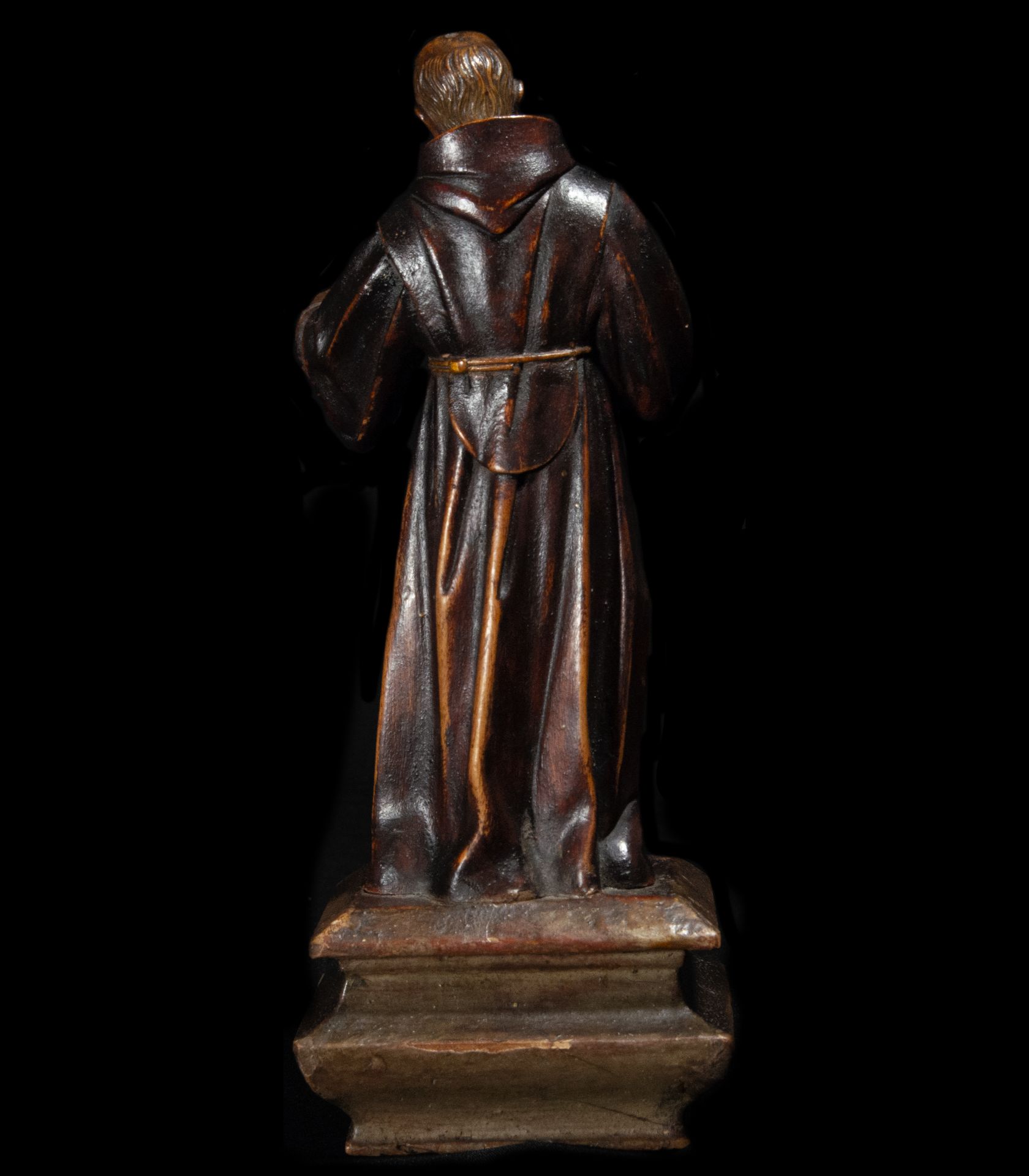 Boxwood figure from the 16th century representing Saint Francis of Paula, Italy, Genoese or Florenti - Image 5 of 6