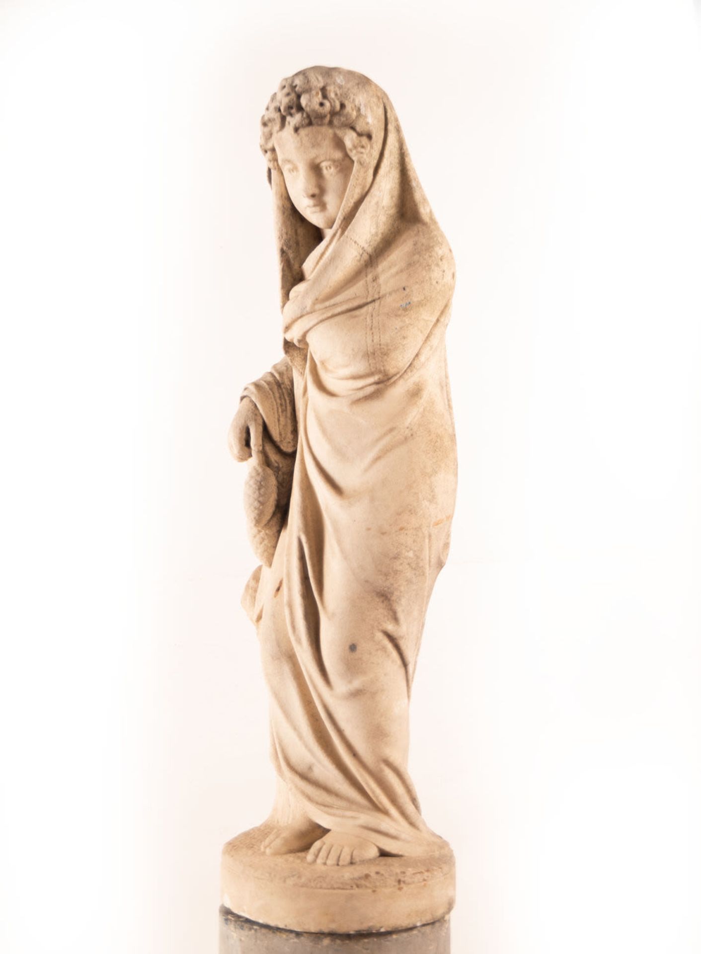 Marble figure of a Samaritan, France, 18th century - Image 6 of 12