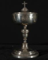 Ecclesiastical ciborium in sterling silver from the early 19th century