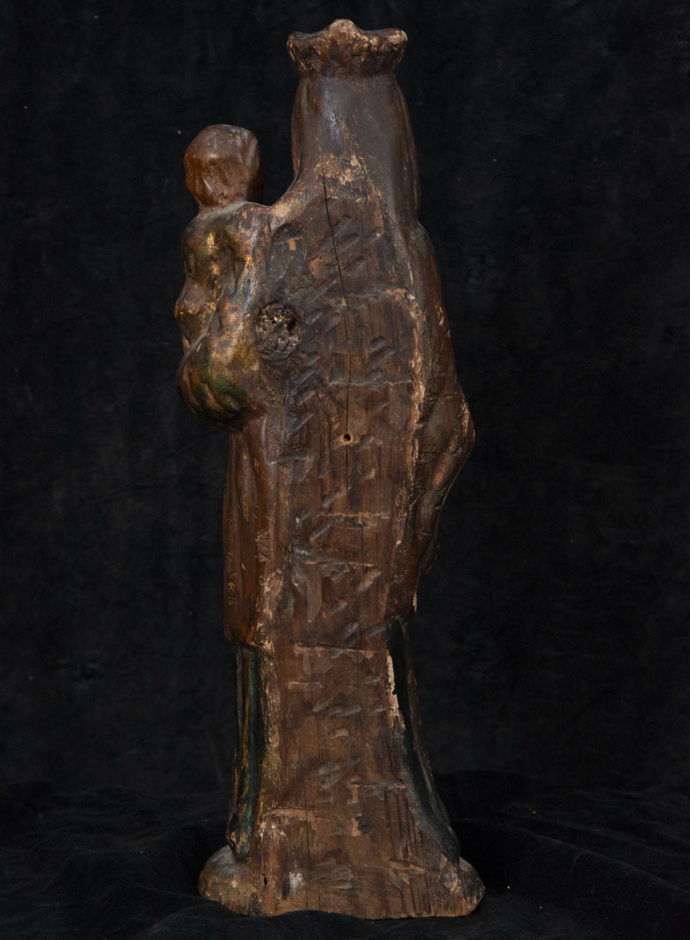 Exquisite Virgin and Child, possibly 17th century French Burgundy school - Image 7 of 7