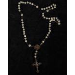 19th century silver filigree rosary