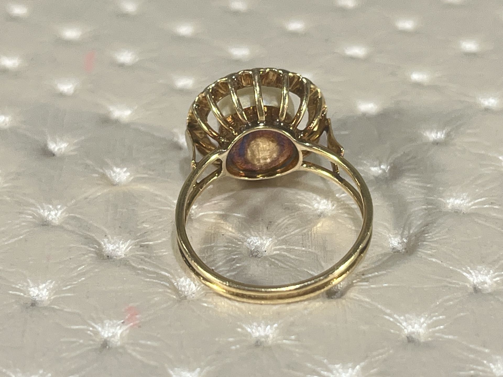 18k Gold and Natural Pearl Ring - Image 5 of 5