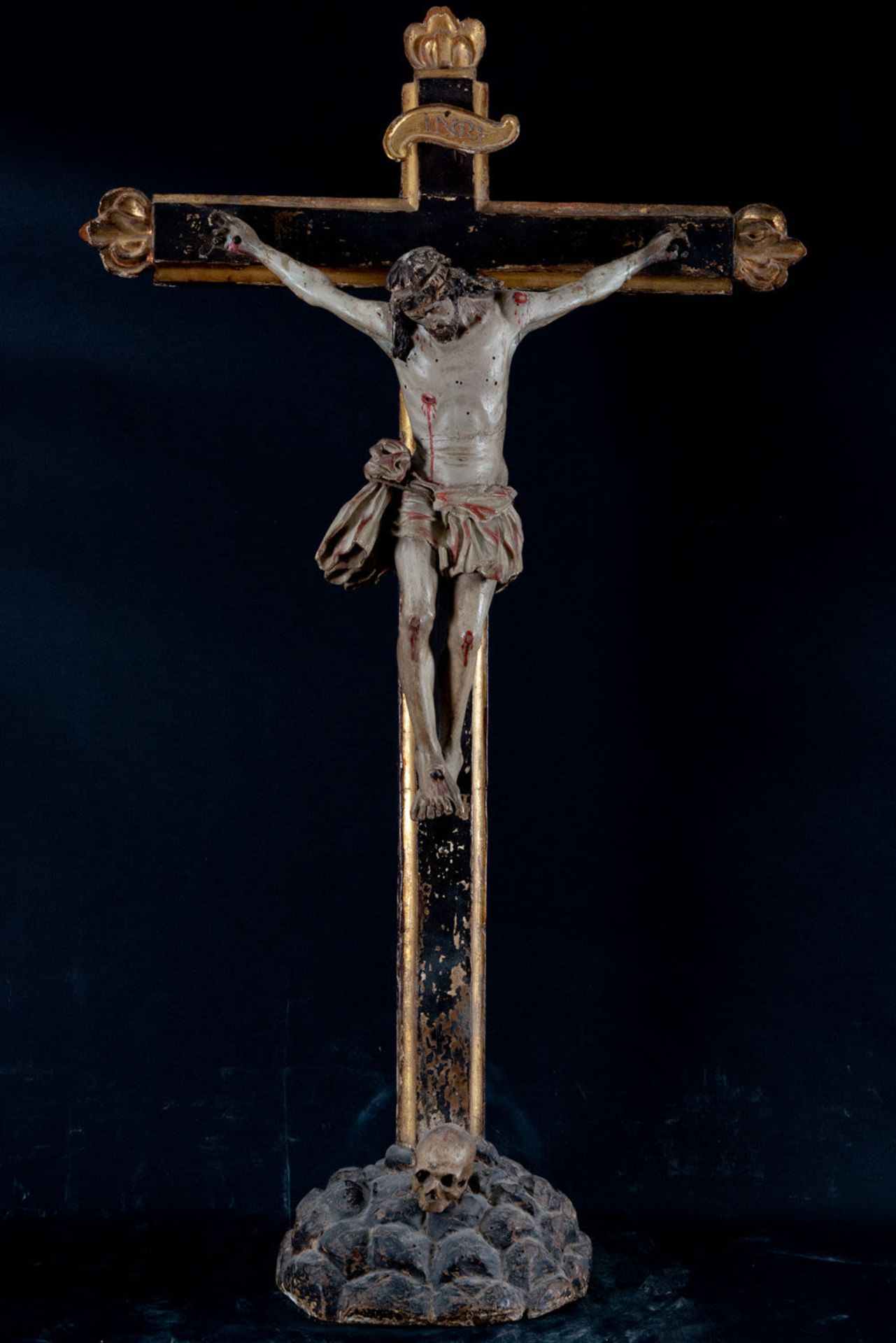Colonial Christ in polychrome wood, 18th century