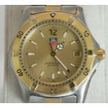 Tag Heuer Professional 38mm steel and 18Kt gold plated watch