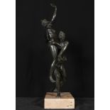 Follower of Giambologna, the Abduction of Proserpina, Italian Grand Tour work in patinated bronze 18