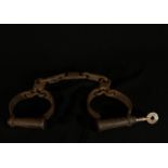 Handcuffs for prisoner or slave, Colonial India, 19th century