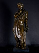 Composer in patinated bronze, 19th century French school