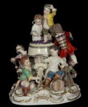 Exquisite group in German porcelain from Meissen 19th century (II)