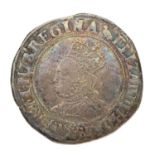 Elizabeth I, Shilling 1560-61, Second Issue, 5.65g mm. Martlet, bust 3C (S.2555); Good Fine/ About